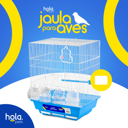 Jaula para aves con techo...