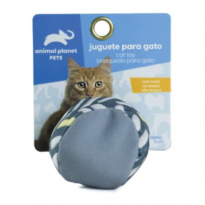 Juguete Bola Gato Gris Y...