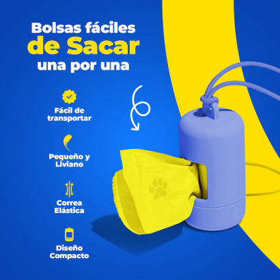 Porta Bolsas - Celeste -...