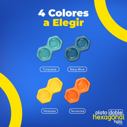 Plato Doble Hexagonal -...