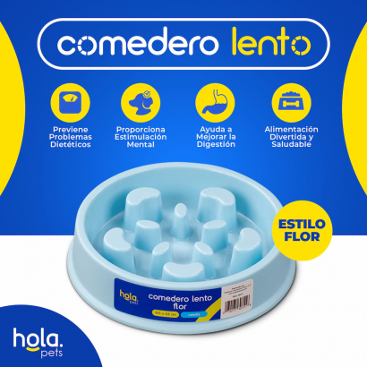 Comedero Lento Flor -...